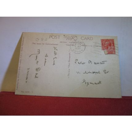 YOUR SIXTH BIRTHDAY used vintage postcard RP by Wildt & Kray 1934 pm =