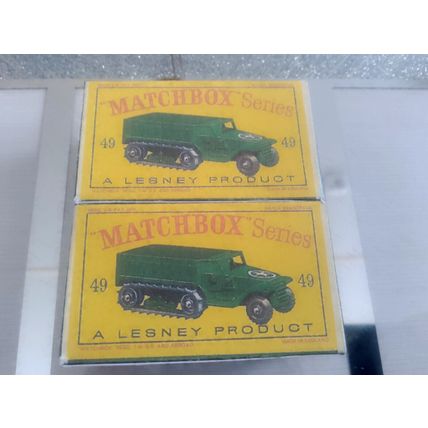Matchbox - No49 Half Track Truck - Replica / Repro Box