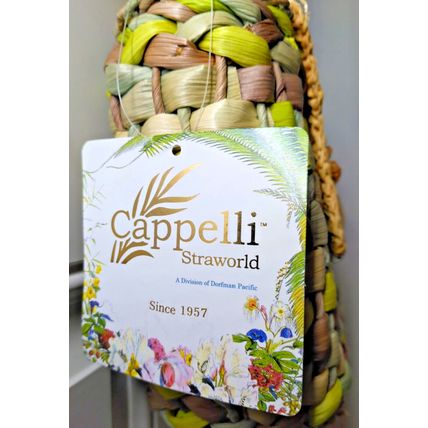 Cappelli Straworld Bag BOHO Floral Woven Beach Purse Spring Summer NWT FLAW!