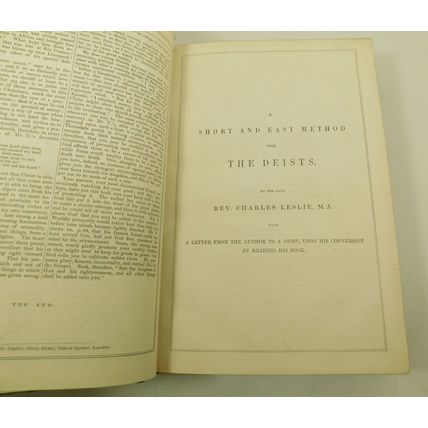 Antique Victorian Leather Book Theology Bible Anthology Choice Works Religion