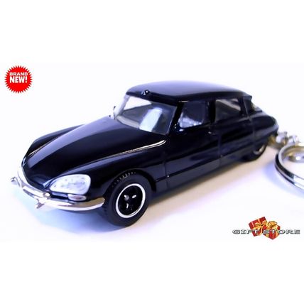 RARE KEYCHAIN BLACK CITROEN DS/ID 21/19/23D FRENCH POLICE