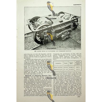 Electric Motor Truck, Lancashire & Yorkshire Railway, Book Illustration, c1907