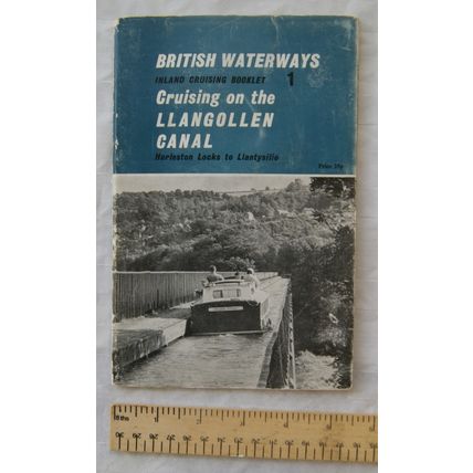 1970 British Waterways Cruising Booklet 1 Llangollen Canal Hurleston Llantysilio