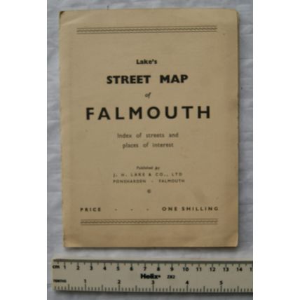 1962 Lake's Street Map of Falmouth, lots of local advertisements