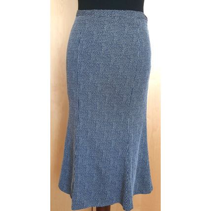 Blue White Stripe Jacket Skirt, GVB Dream, Suit 8 UK 40EU