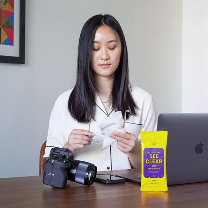See Clear Original Lens Cleaning Wipes - Pre-Moistened Eyeglass & Screen Cleanin