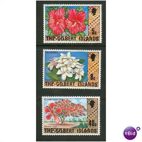 Gilbert Islands 1976 - SG26 - 29 - 35 - Trees & shrubs x 3 - MNH