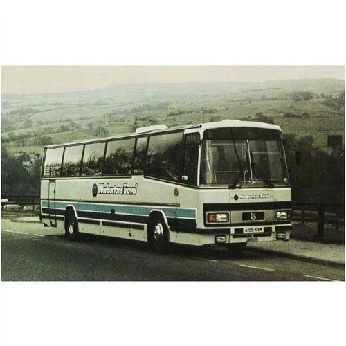 Bus Postcard Warburtons Travel 55 Leyland Tiger Plaxton Paramount A155KVM