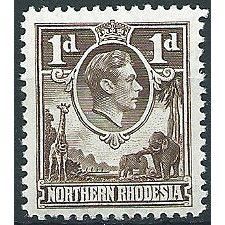 Northern Rhodesia 1938 SG27 1d Brown Mounted Mint ..