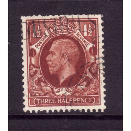 GREAT BRITAIN 1934 GEORGE V SG441 1 1/2d RED BROWN FINE USED #4