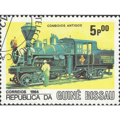GUINEA BISSAU, RAIL, White Mountain Central No. 4, yellow 1984, 5p00