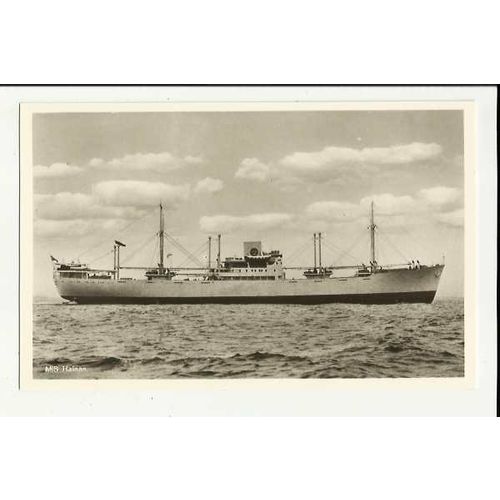 Swedish East Asia Co. MV HAINAN Company Postcard