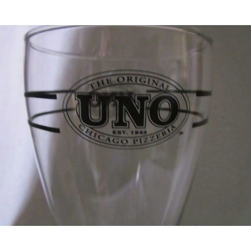 UNO The Original Chicago Pizzeria Pilsner Beer Glass 8.25 inches Tall