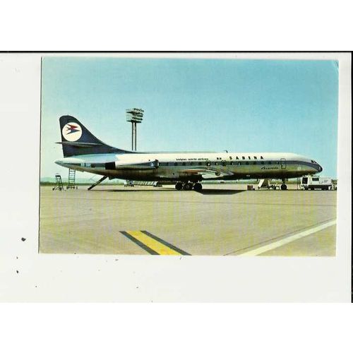 Aviation SABENA SE210-6N CARAVELLE Postcard by Aironautica (VC25)