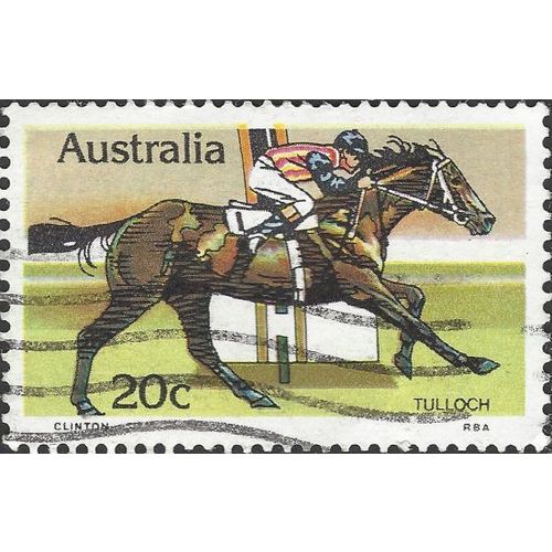 AUSTRALIA, HORSES, Horse Racing, yellow 1978, 20c, #4