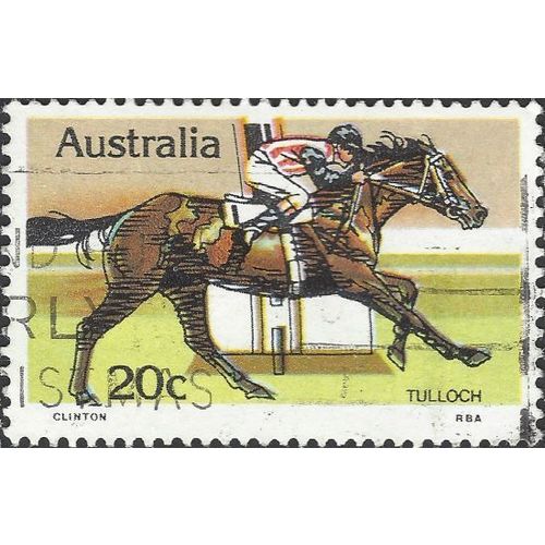 AUSTRALIA, HORSES, Horse Racing, yellow 1978, 20c, #3