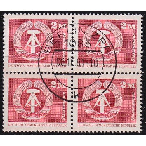 GERMANY DDR [1980] MiNr 2550 4er ( O/used )
