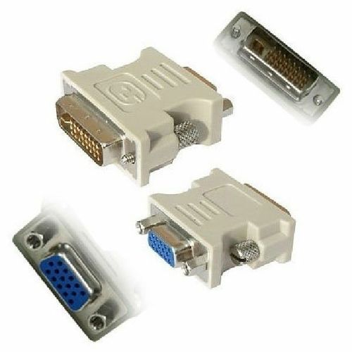 DVI Analog Male to VGA (HD-15) Female Adapter (1 pc)