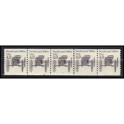 2124 4.9c Buckboard Very Fine MNH Dry Gum PNC 3/5 X0223