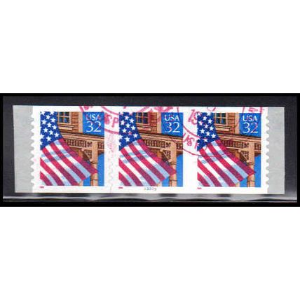 Used 2915A 32c U.S. Flag Over Porch Very Fine PNC 33333/3 10x10 PA3532