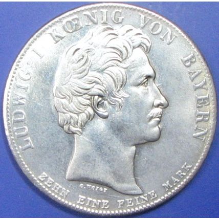 1828 Ludwig I, Germany. Challenge Coin, Souvenir. REPLICA. 46a.
