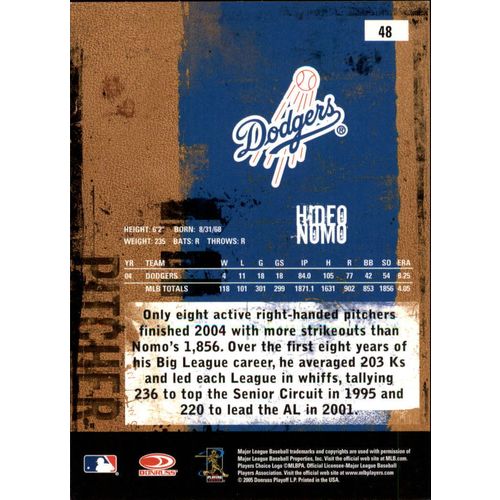 2005 Leather and Lumber Hideo Nomo