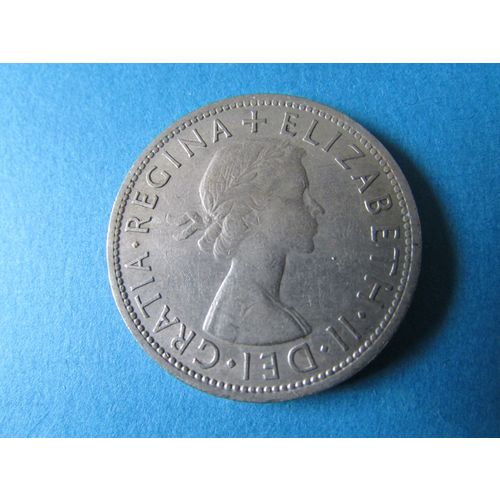 1960 QUEEN ELIZABETH II HALF CROWN FREE POST. (a) AAD