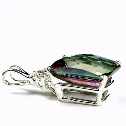Mystic Fire Topaz, 925 Sterling Silver Pendant, SP042