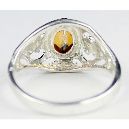 Twilight Fire Topaz, 925 Sterling Silver Ring, SR111