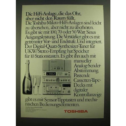 1979 Toshiba Series 15 Stereo Ad - in German
