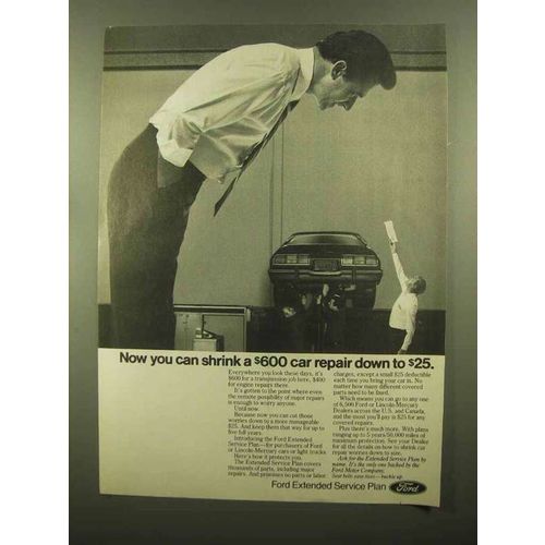 1982 Ford Extended Service Plan Ad - Shrink Repair