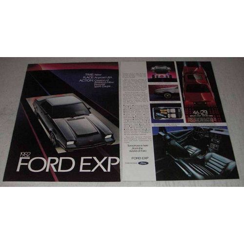 1982 Ford EXP Car Ad - Personal Sport Coupe