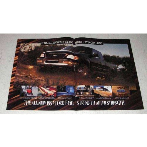 1997 Ford F-150 Pickup Truck Ad - Breaks New Ground