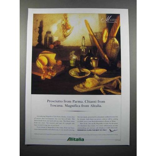 1997 Alitalia Airline Ad - Prosciutto from Parma