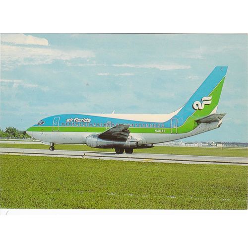 Air Florida Boeing B737 122 Aircraft Postcard (A20884)