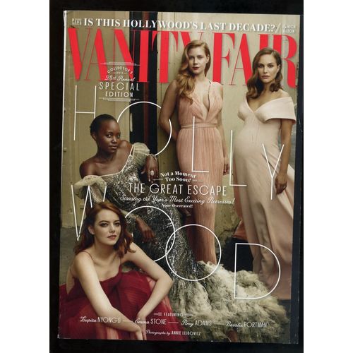 VANITY FAIR MAGAZINE #679 HOLLYWOOD 2017 ISSUE EMMA STONE PORTMAN ADAMS LUPITA