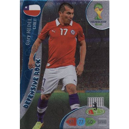 Adrenalyn XL World Cup 2014 Gary Medel Chile Defensive Rock