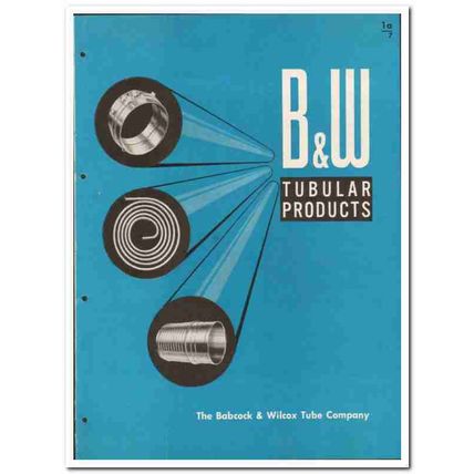 Babcock Wilcox Tube Company 1946 vintage metal catalog tubular product