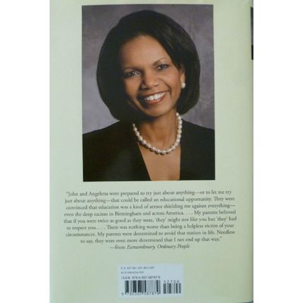 SIGNED EXTRAORDINARY ORDINARY PEOPLE A MEMOIR of FAMILY by CONDOLEEZA RICE HCDJ