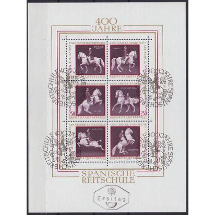 ÖSTERREICH AUSTRIA [1972] MiNr 1395-00 Block 2 ( FDC ) [01] Pferde