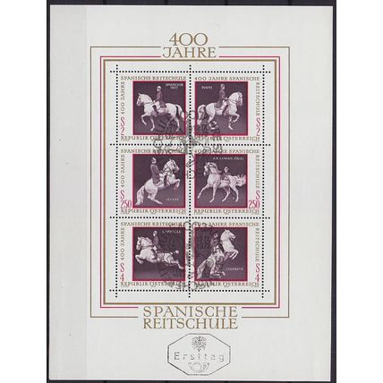 ÖSTERREICH AUSTRIA [1972] MiNr 1395-00 Block 2 ( FDC ) [02] Pferde
