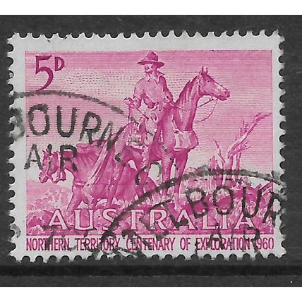 AUSTRALIA 1960 5d MAUVE THE OVERLANDERS SG 335 FINE USED