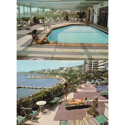Hotel Costa Azul Mallorca TWO Swimming Pool 2x Postcard