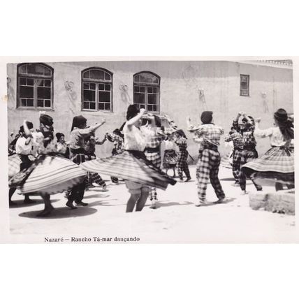 Nazare Portugal Rancho Tà Mar Dancando Folklore Dance Postcard