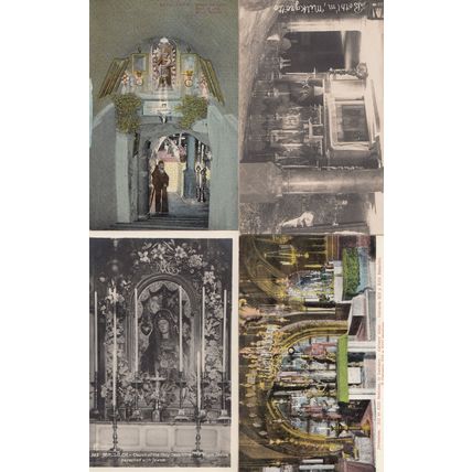 Jerusalem Bethlehem 4x French Religious Old Postcard s