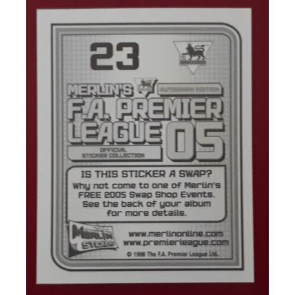 Merlin Premier League 05 DENNIS BERGKAMP Arsenal # 23 Merlin's