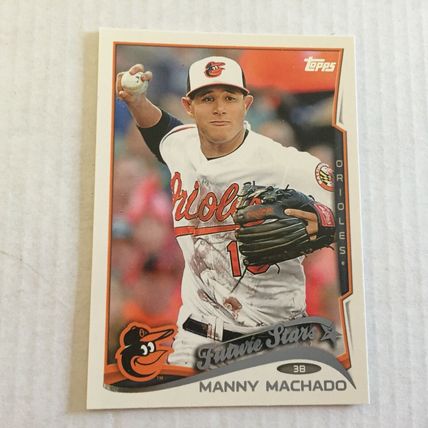 2014 Topps Baltimore Orioles Manny Machado Future Stars Rookie Card #24