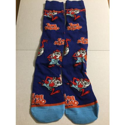 NEW Space Jam Crew Socks Men Shoe Size 8-12 - Tazmanian Devil