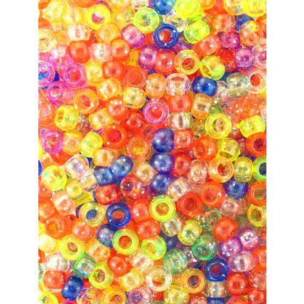 EDEN ASSORTED COLOR PONY BRAIDING HAIR BEADS - APPROXIMATELY 700 PCS. (30221-G)