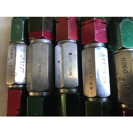LOT PLUG GAGE GO NOGO VAN KEUREN .688,690,610,618,610/Z,618/Z,623,625,625  0,ES